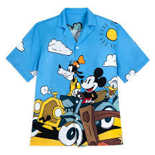 Disney Men's Mickey and Friends Button Down Shirt
